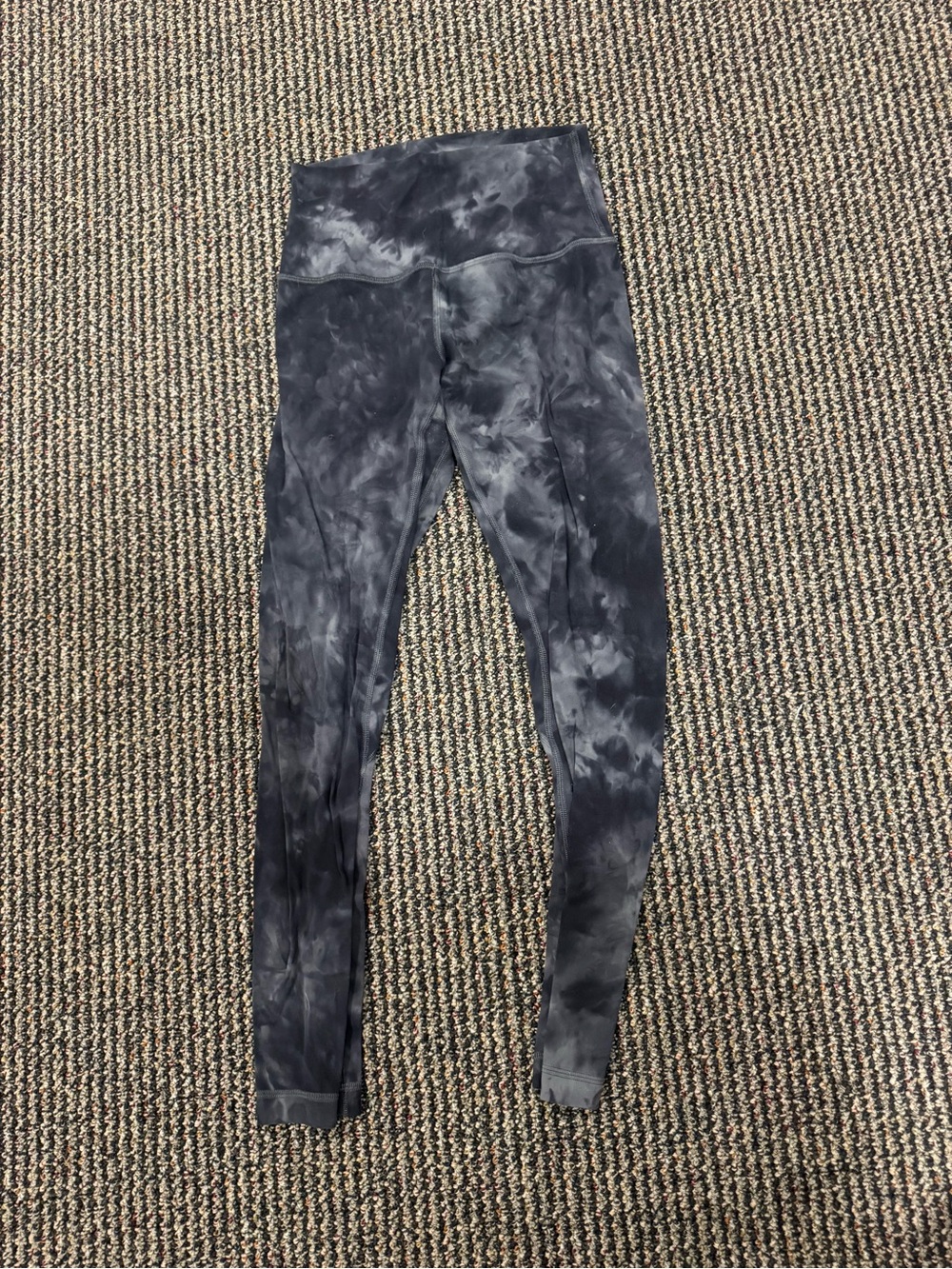 lululemon athletica Black Tie-Dye High-Rise Leggings